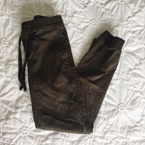 Women’s Brown Cotton Jogger Pant Stretch